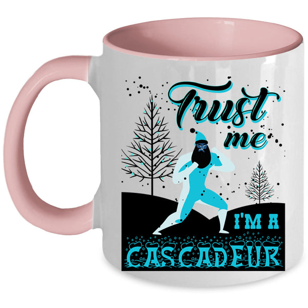 Cute Christmas Coffee Mug, I'm A Cascadeur Accent Mug