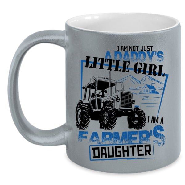 Daddy's Little Girl Coffee Mug, I Am A Farmer's Daughter Accent Mug