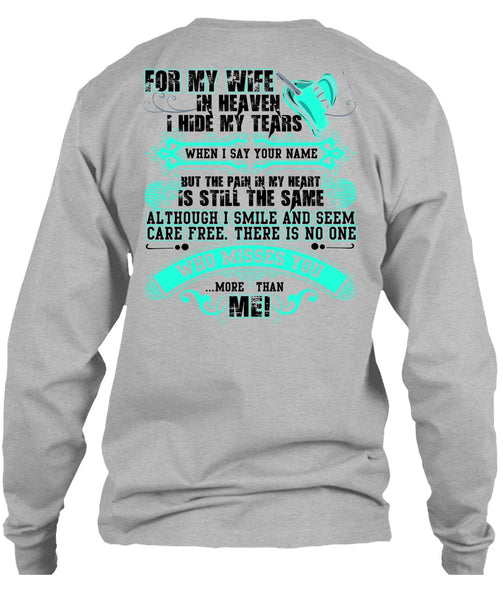 For My Wife In Heaven T Shirt, I Love Husband T Shirt