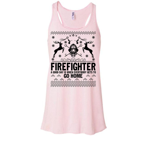 Firefighter Merry Christmas T Shirt, Merry Christmas Gift Tank Top