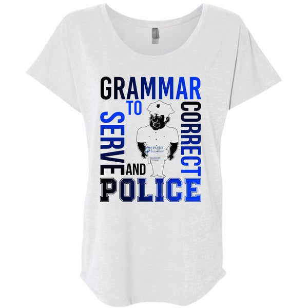 Grammar To Serve And Correct Police T Shirt, I Love Police T Shirt, Awesome T-Shirts
