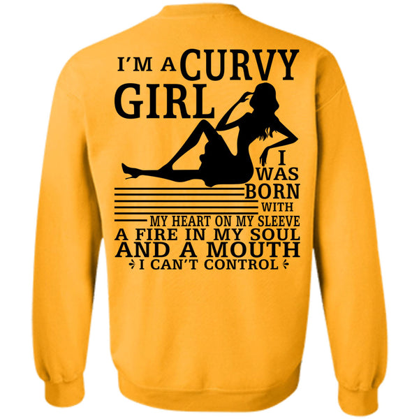 Being A Lady T Shirt, I'm A Curvy Girl Sweatshirt