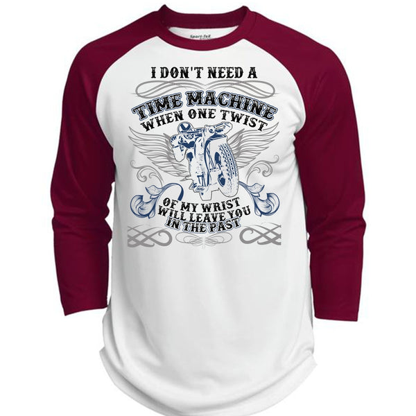 I Don't Need A Time Machine T Shirt, I Love Biking T Shirt, Awesome T-Shirts  (Polyester Game Baseball Jersey)