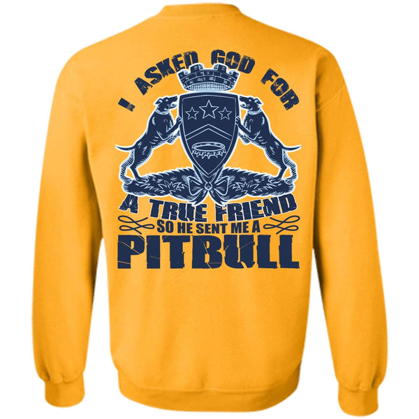 I Love Pit Bull T Shirt, He Sent Me A Pit Bull Sweatshirt