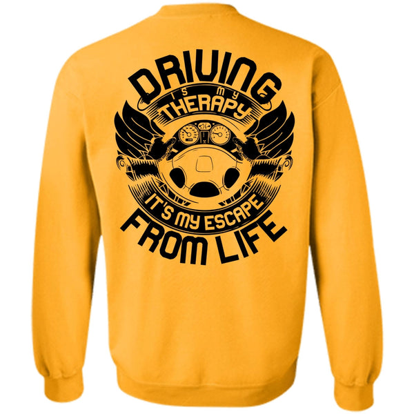 I Love Car T Shirt, Driving Is My Therapy Sweatshirt
