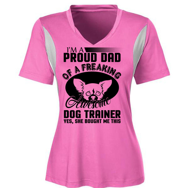 I'm A Proud Dad Of A Freaking Awesome Dog Trainer T Shirt, I Love Trainer T Shirt, Awesome T-Shirts