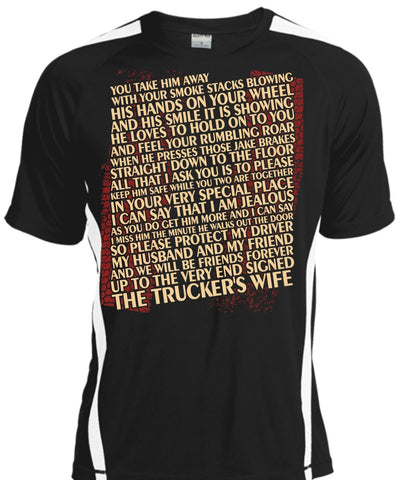 A black t-shirt with the shopify logo