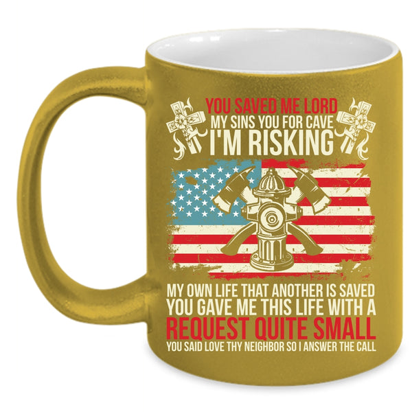 Cool Firefighter Coffee Mug, Best Gift For Firemans Coffee Cup