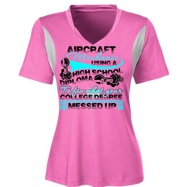 Aircraft Mechanic Using A High School T Shirt, I Love Mechanic T Shirt, Awesome T-Shirts