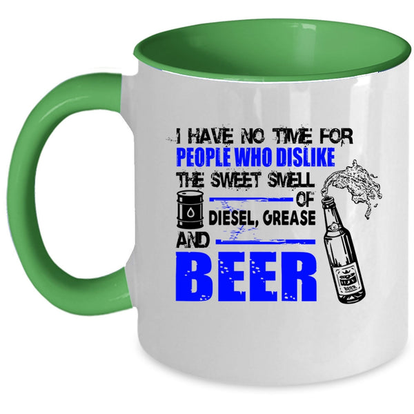 Funny Beer Drinker Coffee Mug, The Sweet Smell Of Beer Accent Mug