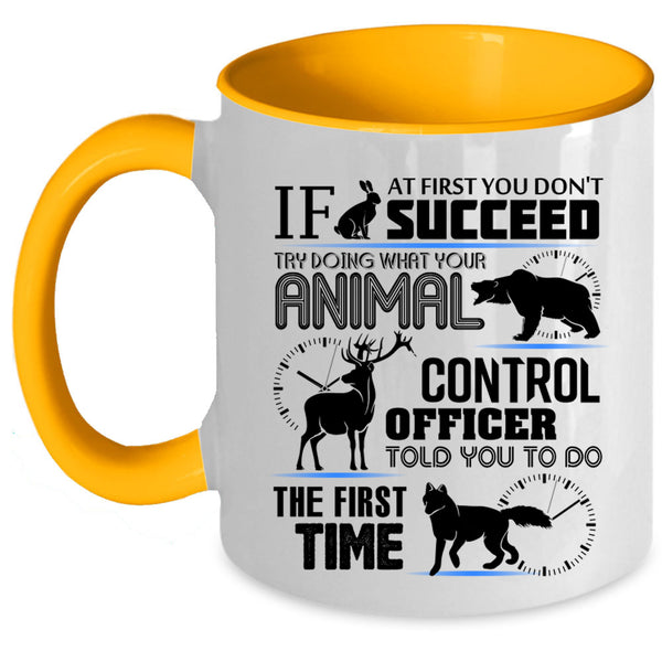 Cool Job Title Coffee Mug, Animal Control Officer Accent Mug