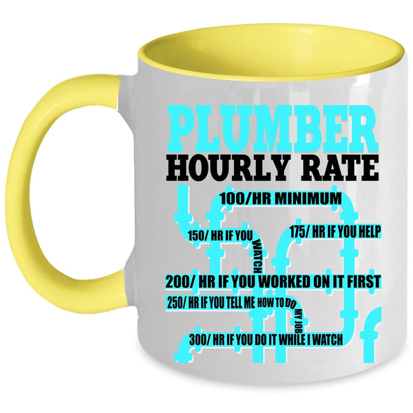Awesome Plumber Coffee Mug, Plumber Hourly Rate Accent Mug