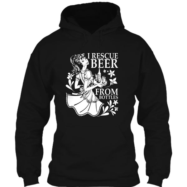 I Rescue Beer From Bottles T Shirt, Coolest Beer Drinker T Shirt