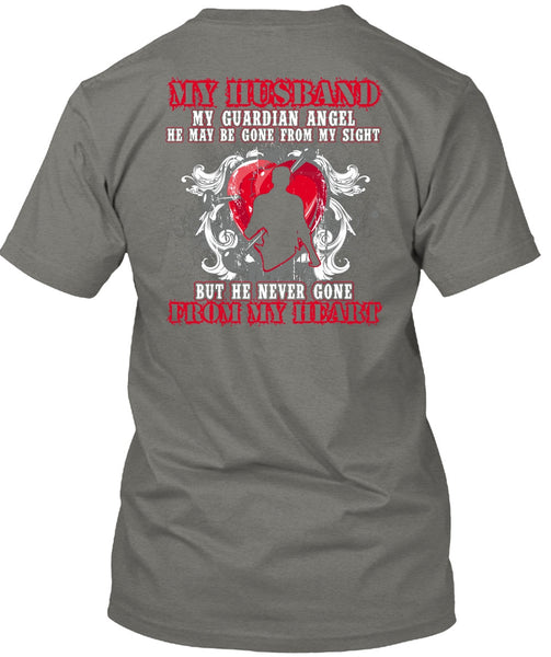 My Husband My Guardian Angel T Shirt, From My Heart T Shirt