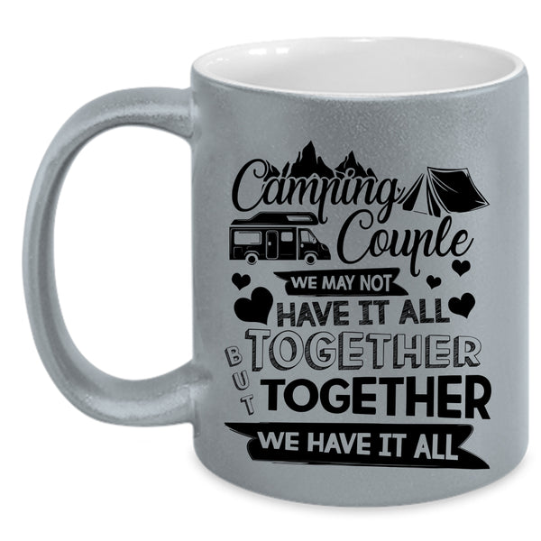 Cute Gift For Couple Coffee Mug, Camping Couple Accent Mug