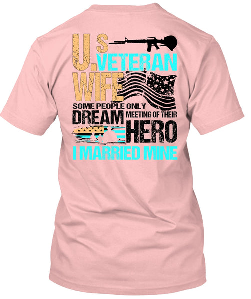 US Veteran Wife T Shirt, I Love Veteran T Shirt