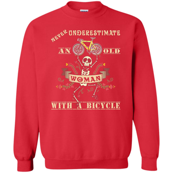 An Old Man With A Bicycle T Shirt, Coolest Biker Sweatshirt