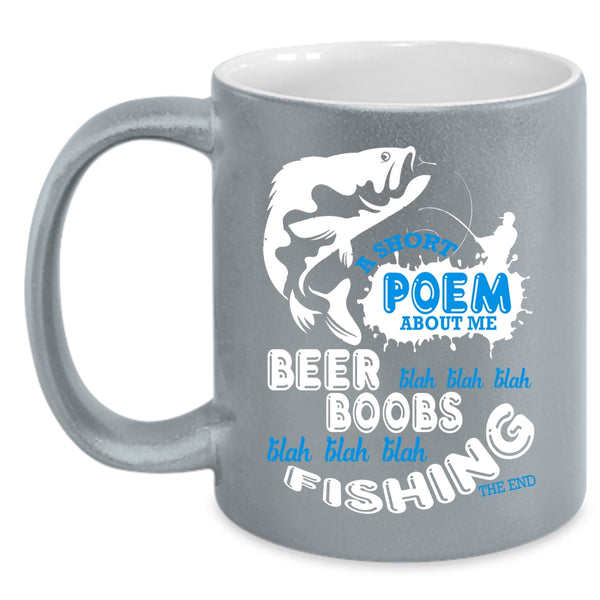 Beer Boobs Fishing Coffee Mug, Cute Gift For Fisher Coffee Cup
