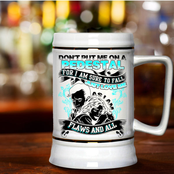 Cool Just Married Beer Stein 22oz, I Am Sure To Fall Just Love Me Beer Mug