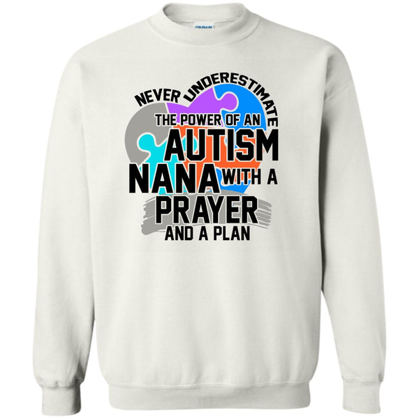 Coolest Autism Nana T Shirt, Never Underestimate Sweatshirt
