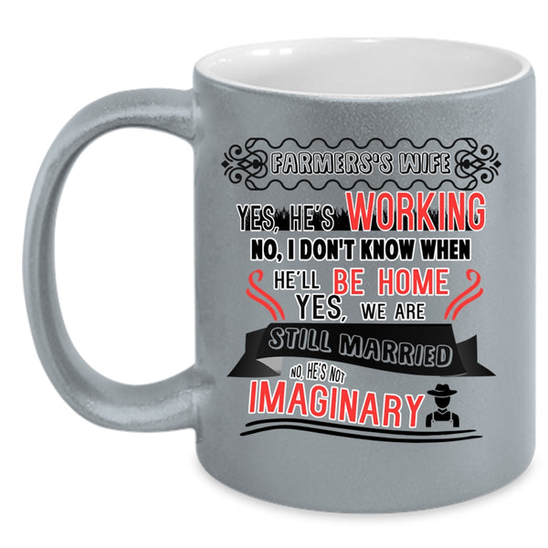 Farmer's Wife Mug, Cool Gift For Wedding Cup