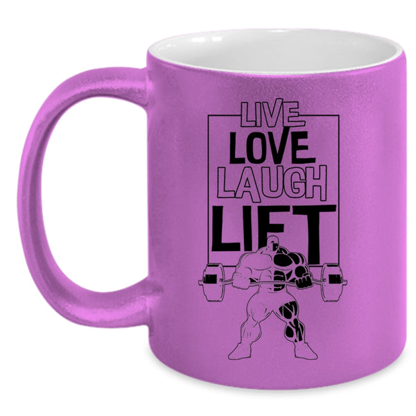Cool Sport Coffee Mug, Live Love Lift Accent Mug