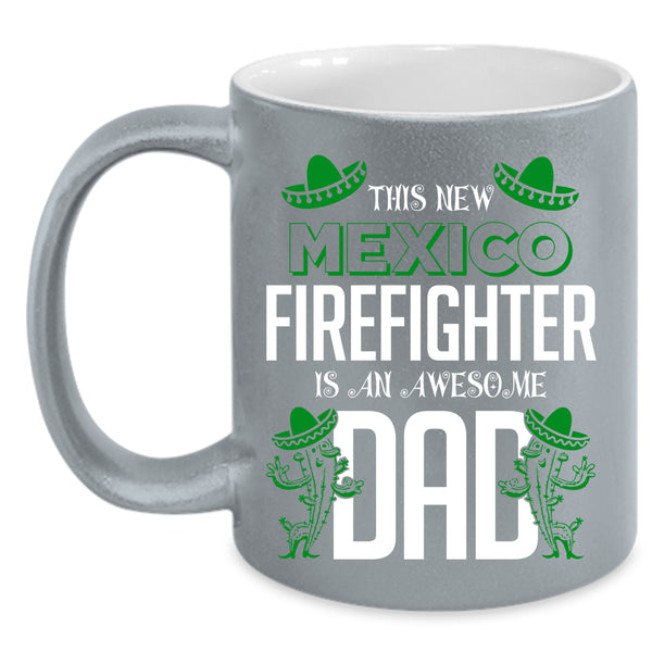 This New Mexico Firefighter Coffee Mug, Awesome Dad Coffee Cup