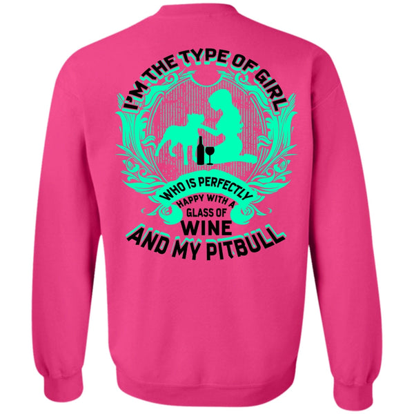 I Love Pit Bull T Shirt, Wine And My Pit Bull Sweatshirt