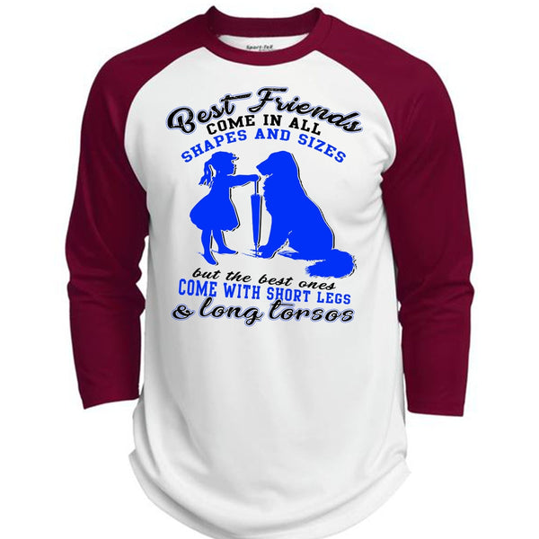 Best Friends Come In All Shapes T Shirt, I Love My Dog T Shirt, Awesome T-Shirts  (Polyester Game Baseball Jersey)