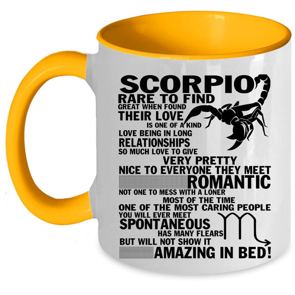 Cool Gift For Scorpio Coffee Mug, Scorpio Rare To Find Accent Mug
