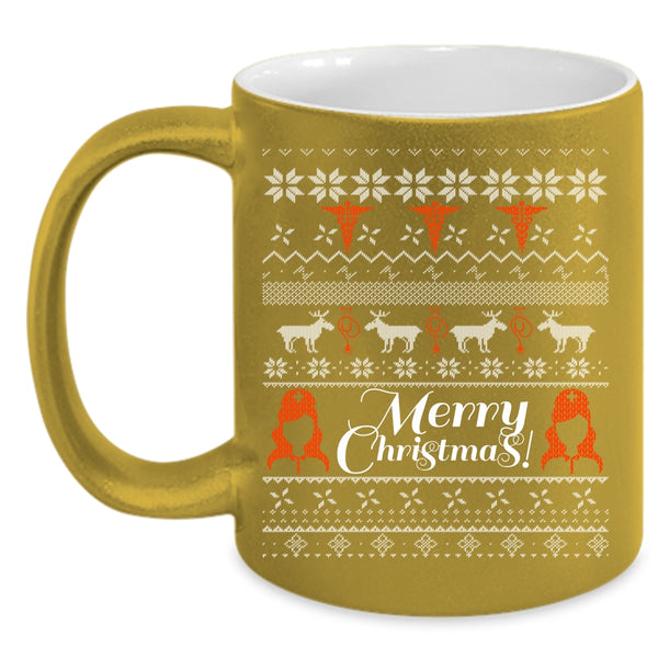 Merry Christmas Coffee Mug, Christmas Gift For Nurse Coffee Cup