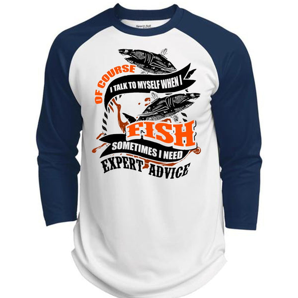 I Talk To Myself When I Fish T Shirt, I Love Fishing T Shirt, Awesome T-Shirts  (Polyester Game Baseball Jersey)