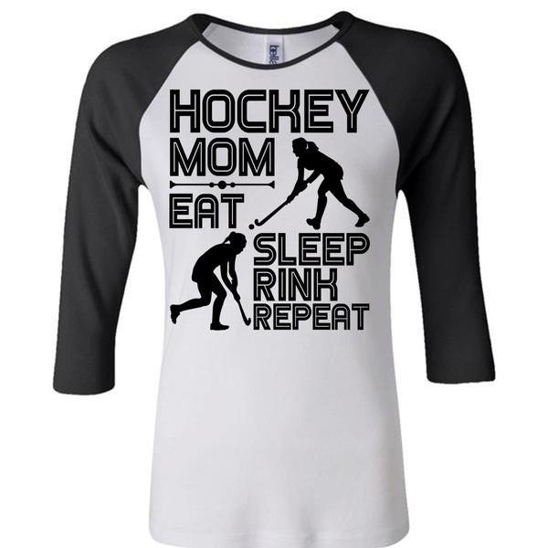 Hockey Mom Eat Sleep Rink Repeat T Shirt, I Love Hockey T Shirt, Awesome T-Shirts
