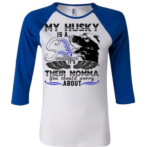My Husky Is A Sweetheart T Shirt, I Love Husky T Shirt, Awesome T-Shirts