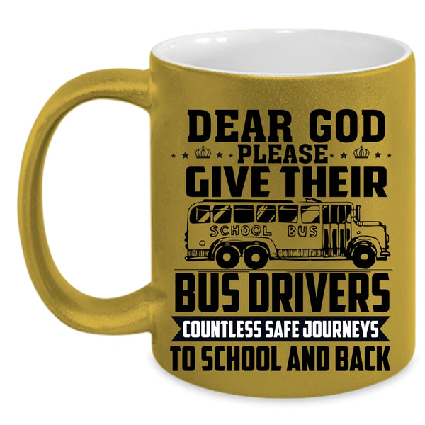 Cute School Bus Driver Coffee Mug, Funny School Bus Driver Accent Mug