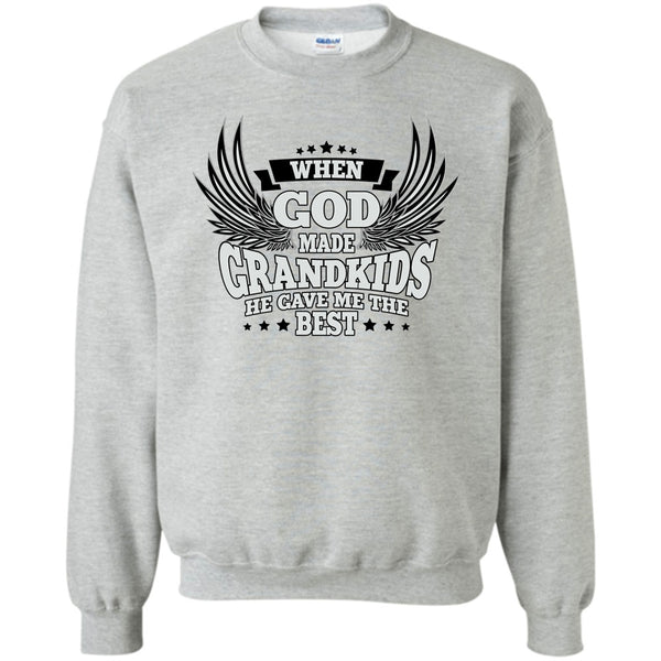 My Grandkids T Shirt, When God Made Grandkids Sweatshirt