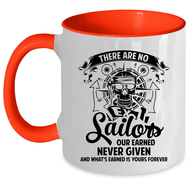 Awesome Sailors Coffee Mug, There Are No Ex Sailors Accent Mug