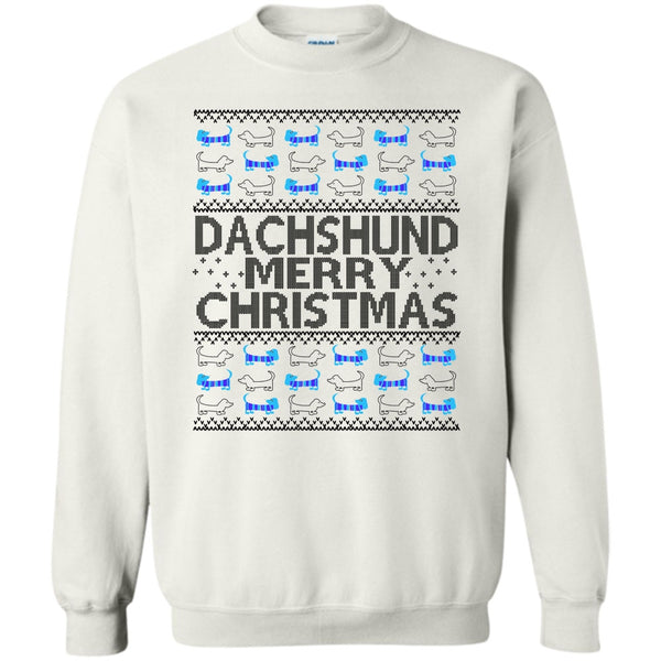 Dachshund Lover T Shirt, Dachshund Merry Christmas Sweatshirt