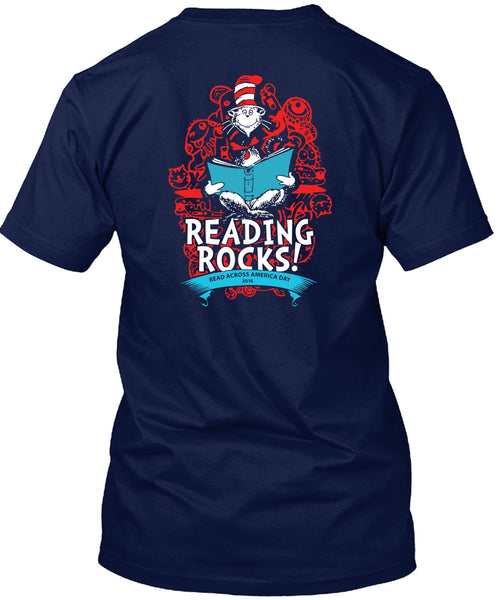 Dr. Seuss T Shirt, Reading Rocks T Shirt, The Cat in the Hat T Shirt, I Love Reading T Shirt