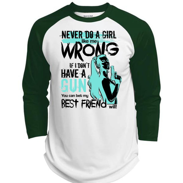 I Don't Have A Gun T Shirt, I Love Gunner T Shirt, Awesome T-Shirts  (Polyester Game Baseball Jersey)