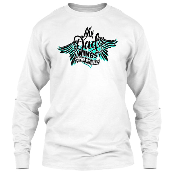 My Dad Wing's Cover My Heart T Shirt, I Love My Dad T Shirt