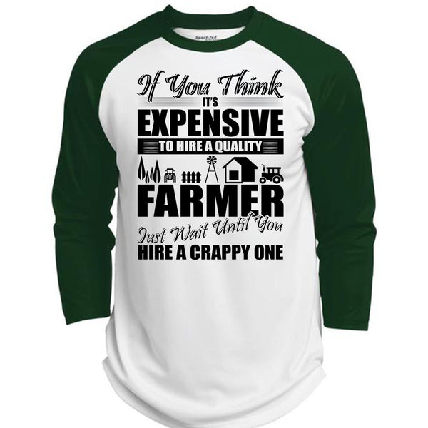 Farmer Just Wait Until You T Shirt, I Love Farming T Shirt, Awesome T-Shirts  (Polyester Game Baseball Jersey)