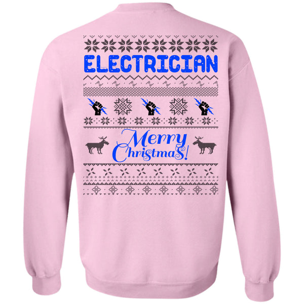 Winter Holiday T Shirt, Electrician Merry Christmas Sweatshirt