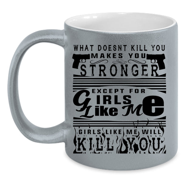 Awesome Gift For My Wife Coffee Mug, Strong Girls Accent Mug