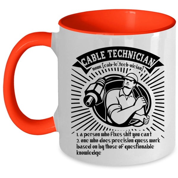 Awesome Cable Technicians Coffee Mug, Cable Technician Accent Mug
