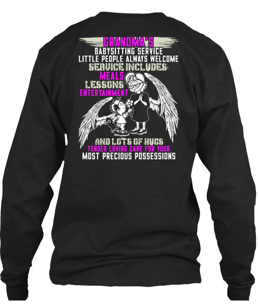 Grandma's Babysitting Service T Shirt, I Love Nana T Shirt