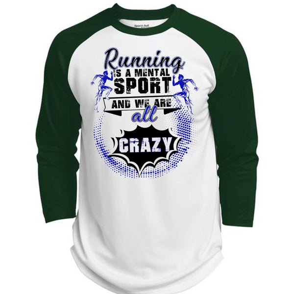 Running Is A Mental Sport T Shirt, Being A Runner T Shirt, Awesome T-Shirts  (Polyester Game Baseball Jersey)