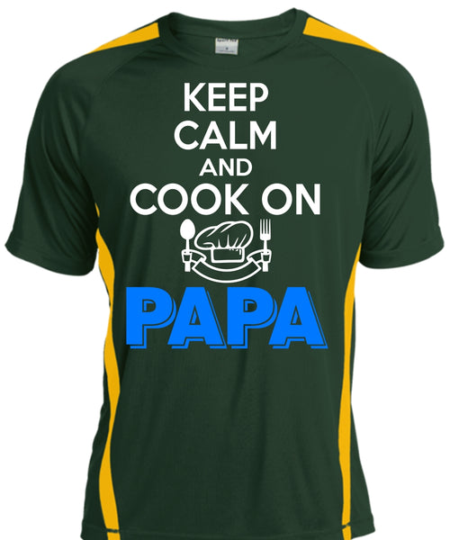 Keep Calm And Cook On Papa T Shirt, Father's Day T Shirt