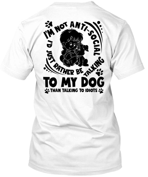 A black t-shirt with the shopify logo