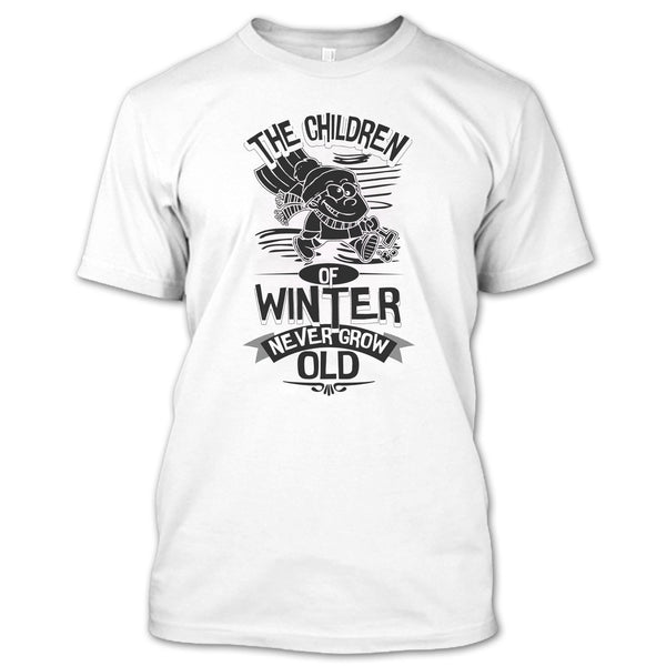 A black t-shirt with the shopify logo